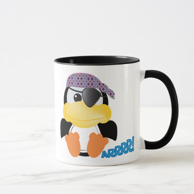 Cute Goofkins pirat penguin Mugg (Höger)