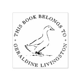 Cute Goose Anpassningsbar Bok Frimärke I Bok Tillh Stämpel