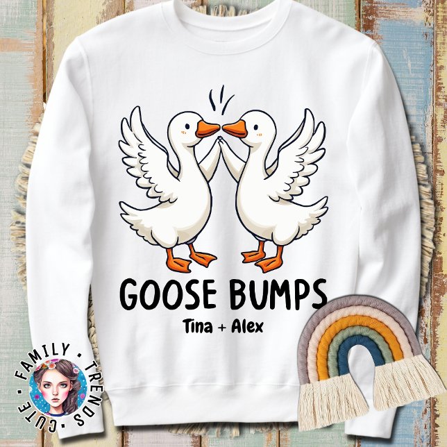 Cute Goose Bumps Funny Animal Pun Älskare T Shirt (Skapare uppladdad)