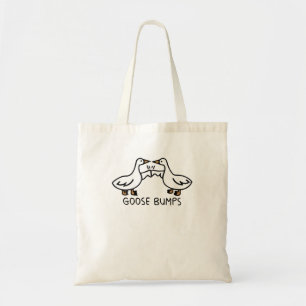 Cute Goose Bumps Goose Embroidery Geese Fist Bump Tygkasse
