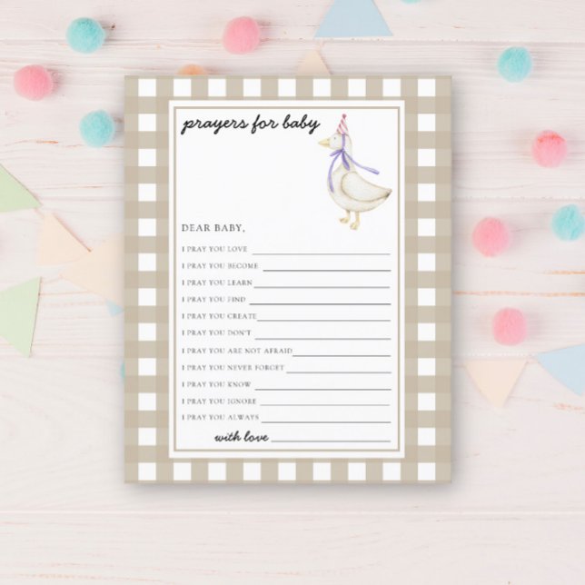 Cute goose - Party-spel | böner för baby (Skapare uppladdad)