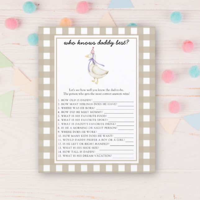 Cute goose - Vem vet vad pappa spelar bäst (Skapare uppladdad)