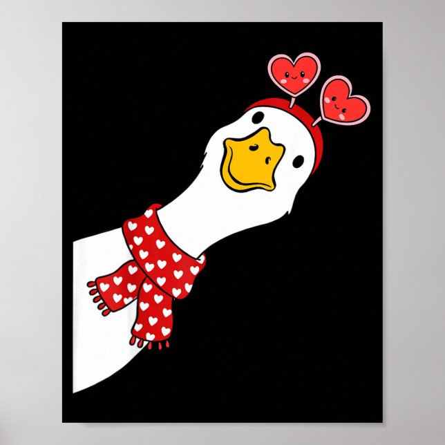 Cute Goose Xoxo Be Mine Happy Valentine's Day Wome Poster (Framsidan)