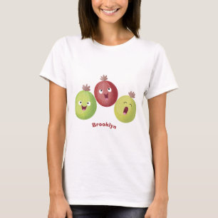 Cute gooseberry trio singel tecknad t shirt