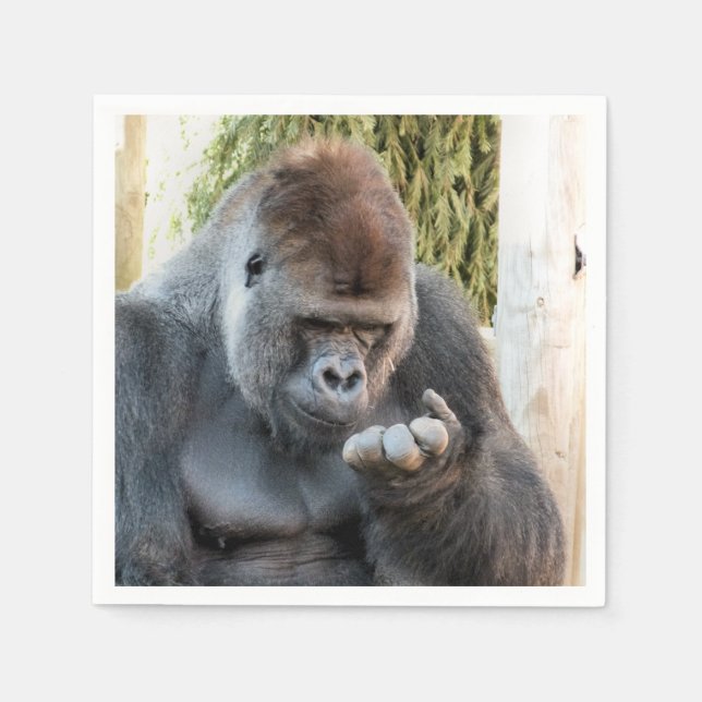 CUTE GORILLA PAPPERSSERVETT (Framsidan)