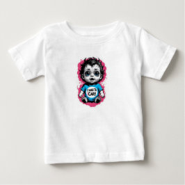 Cute Goth Baby "I Was in Care" - Edgy Toddler  T Shirt