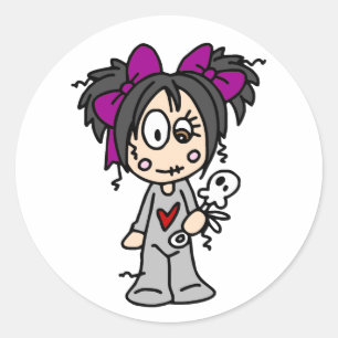 Cute Goth Baby Runt Klistermärke
