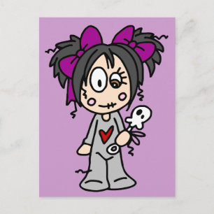 Cute Goth Baby Vykort