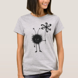 Cute Goth Evil Flower Kryp Tee