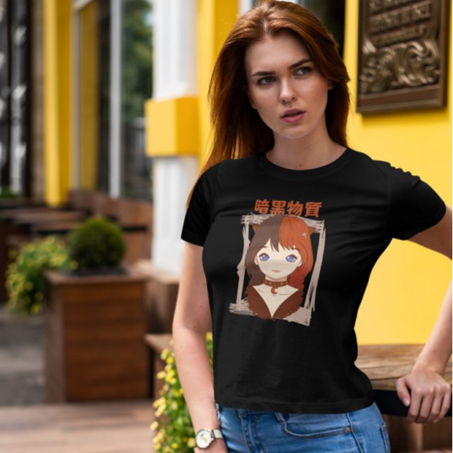 Cute Goth Girl Anime T Shirt (Skapare uppladdad)