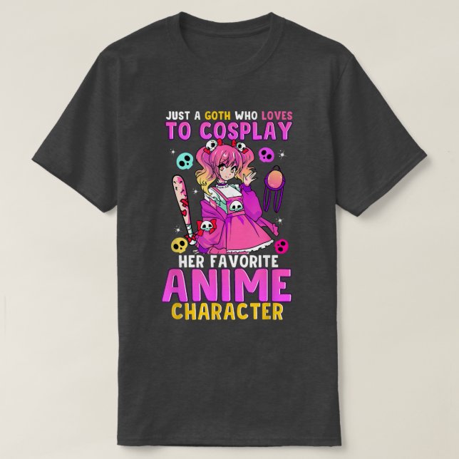 Cute Goth Girl Love To Cosplay Anime Pastel Goth C T Shirt (Design framsida)