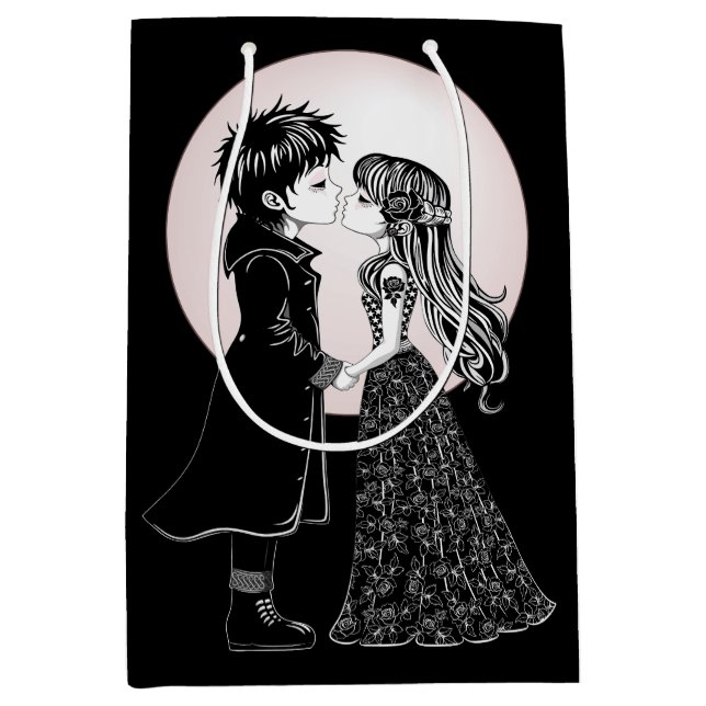 Cute Gothic Emo Kids Kiss Valentine Day (Framsidan)
