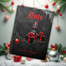 Cute Gothic Jul Elf. Anteckningsbok
