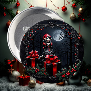 Cute Gothic Jul Elf. Knapp