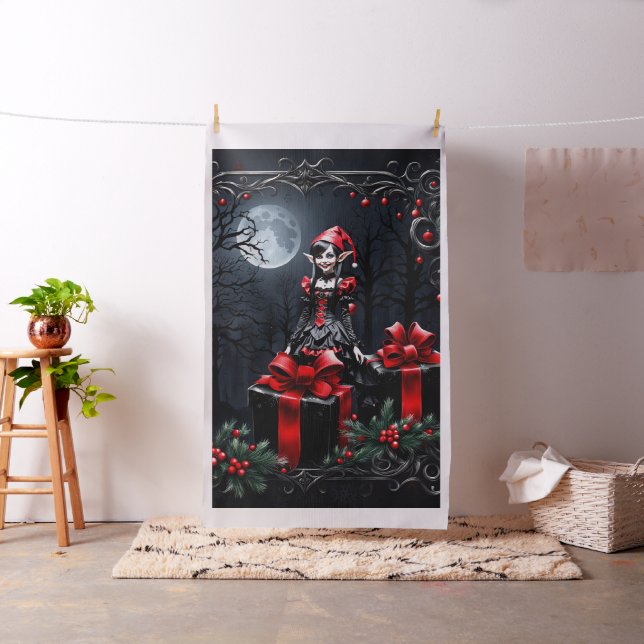 Cute Gothic Jul Elf. Tyg (In Situ)