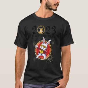 Cute Gott nytt år 2023 Lunar nyår med kanin T Shirt