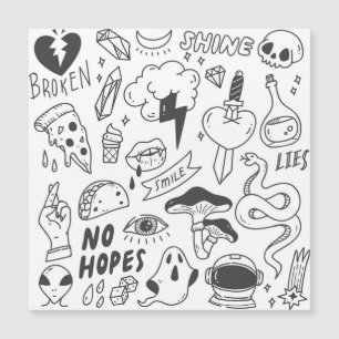 Cute Graffiti: Doodle Art Set.