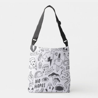 Cute Graffiti: Doodle Art Set. Axelväska
