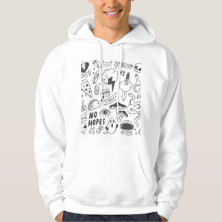 Cute Graffiti: Doodle Art Set. Hoodie