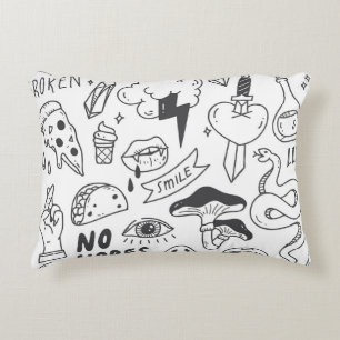 Cute Graffiti: Doodle Art Set. Prydnadskudde