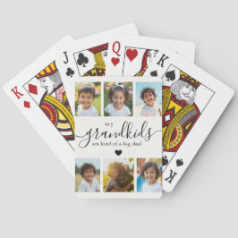 Cute Grandchildren Photo Collage for Grandma Casinokort