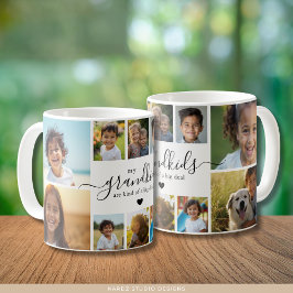Cute Grandchildren Photo Collage for Grandmother Kaffemugg