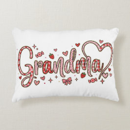 Cute Grandma Accent Pillow Prydnadskudde