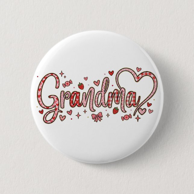 Cute Grandma Button Knapp (Framsida)