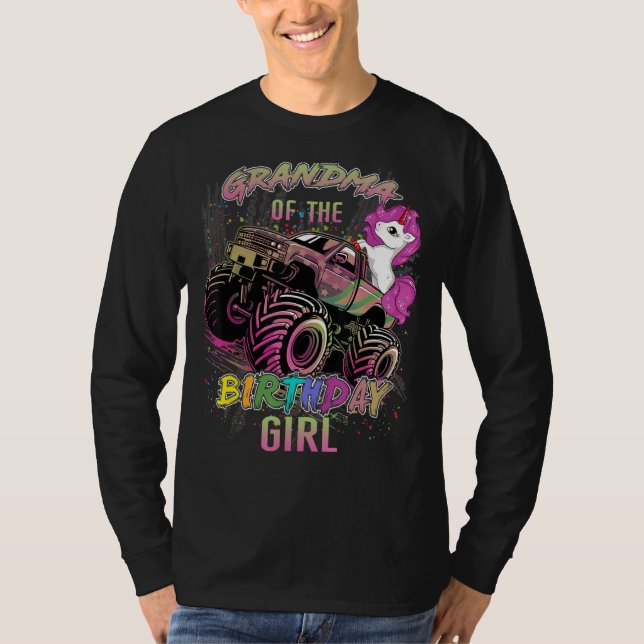 Cute Grandma från en Lastbil-flicka T Shirt (Framsida)