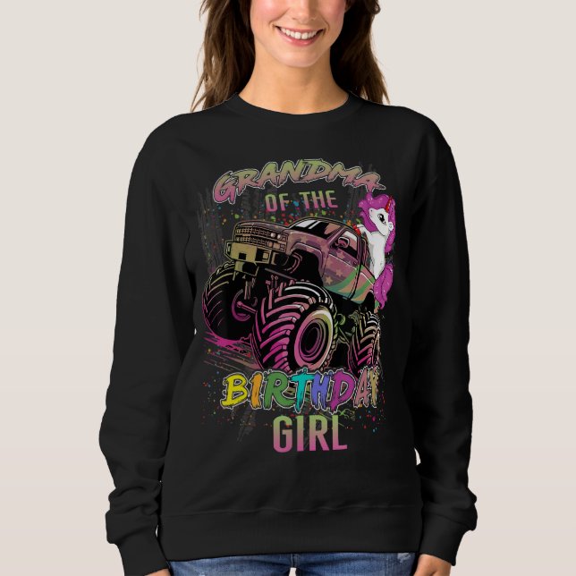 Cute Grandma från en Lastbil-flicka T Shirt (Framsida)