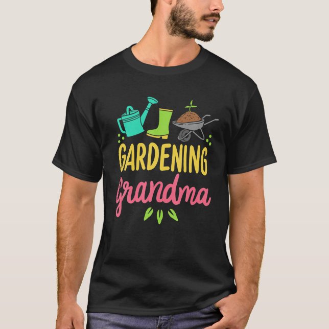 Cute  Grandma Gift Funny Vegetable Garden T Shirt (Framsida)