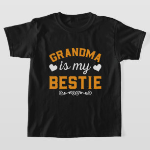 Cute Grandma Granddotter ord art bestie T Shirt