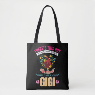 Cute Grandma Heart Best Gigi Grandmor Tygkasse