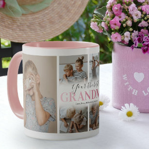 Cute Grandma Photo Collage Mugg