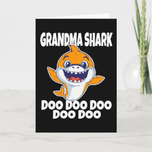 Cute Grandma Shark Doo Doo Doo Kort