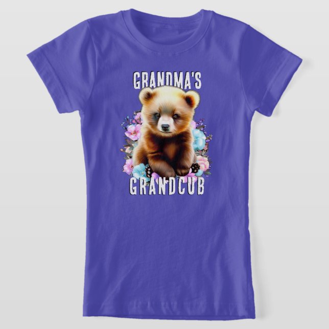Cute Grandmas Grandcub T Shirt (Laydown)