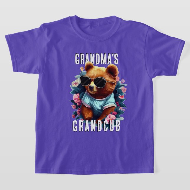 Cute Grandmas Grandcub T Shirt (Laydown)
