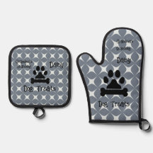 Cute Grandmas Granddog Geometric White och Grått