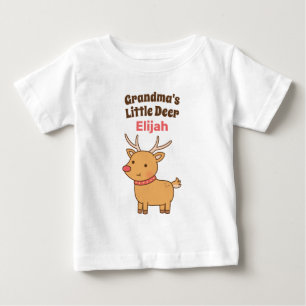 Cute Grandmas lilla Hjort, Reindeer Doodle T Shirt