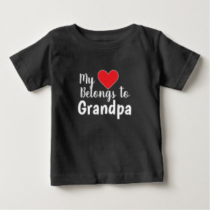 Cute Grandparent My Heart-Tillhören till dig Tee Shirt
