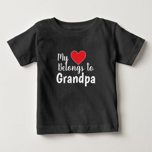 Cute Grandparent My Heart-Tillhören till dig Tröja (Framsida)