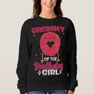 Cute Granny of the Birthday Girl Sweet Donut Famil T Shirt
