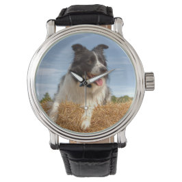 Cute Gräns Collie Hund Armbandsur