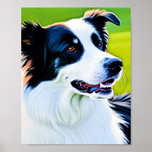 Cute Gräns Collie Poster (Framsidan)
