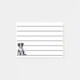 Cute Gräns Collie Puppy Post-it Block