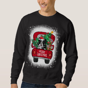 Cute Gräns Collie Red Lastbil God jul Bleac Lång Ärmad Tröja