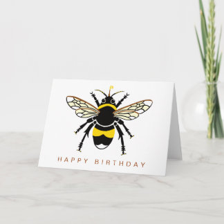 Cute Graphic BEE-Wildlife - Nature Kort