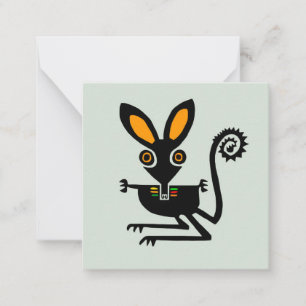 Cute Graphic BILBY-Marsupial - Australien - Natur Anteckningskort