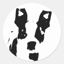 Cute Graphic Boston Terrier Puppy Runt Klistermärke