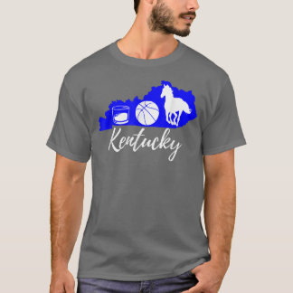 Cute Graphic Bourbon Basketball Horse Kentucky  T Shirt